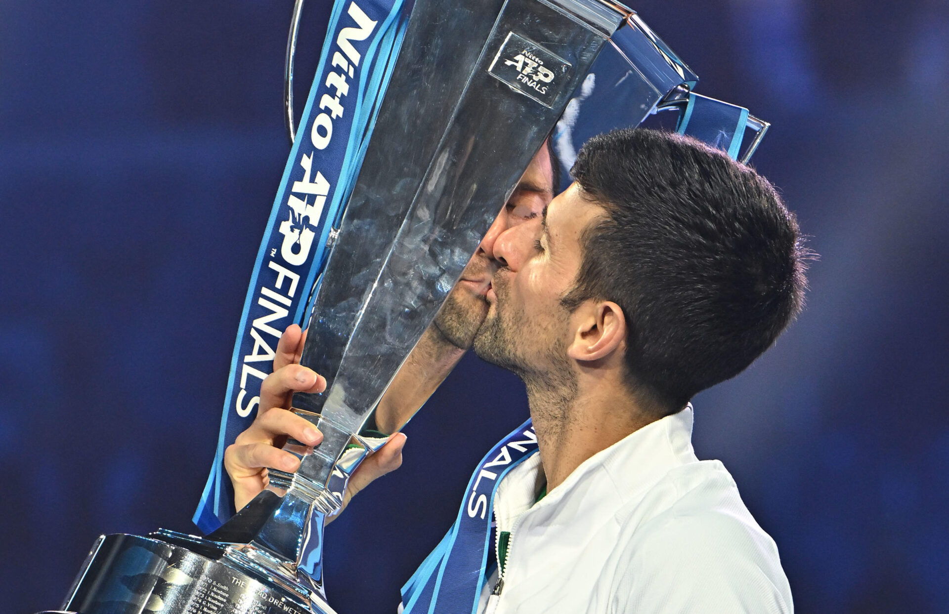 Novak Djokovic trionfa agli ATP Finals di Torino (© ANSA)