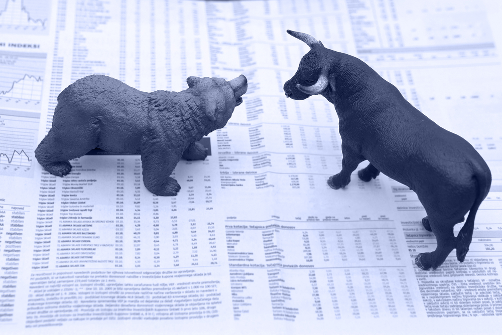 Orso e toro, simboli del mercato azionario (© Depositphotos)