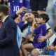 Festa in campo con la famiglia per Leo Messi