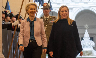 Ursula von der Leyen e Giorga Meloni