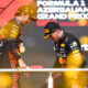 F1 GP Baku: Sergio Perez e Max Verstappen sul podio