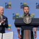 Joe Biden e Volodymyr Zelensky, presidente dell'Ucraina