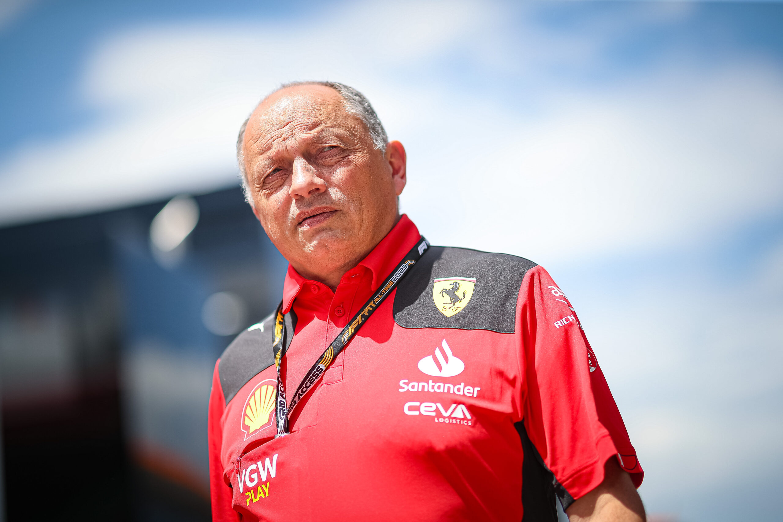 Frederic Vasseur, team principal della Ferrari