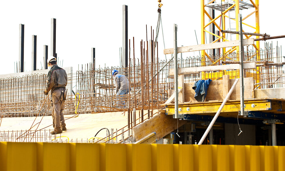 Lavoratori in un cantiere edile