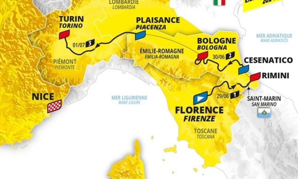 Le tappe italiane del Tour de France 2024