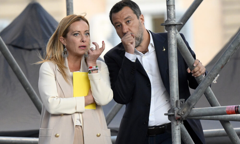 Giogia Meloni e Matteo Salvini