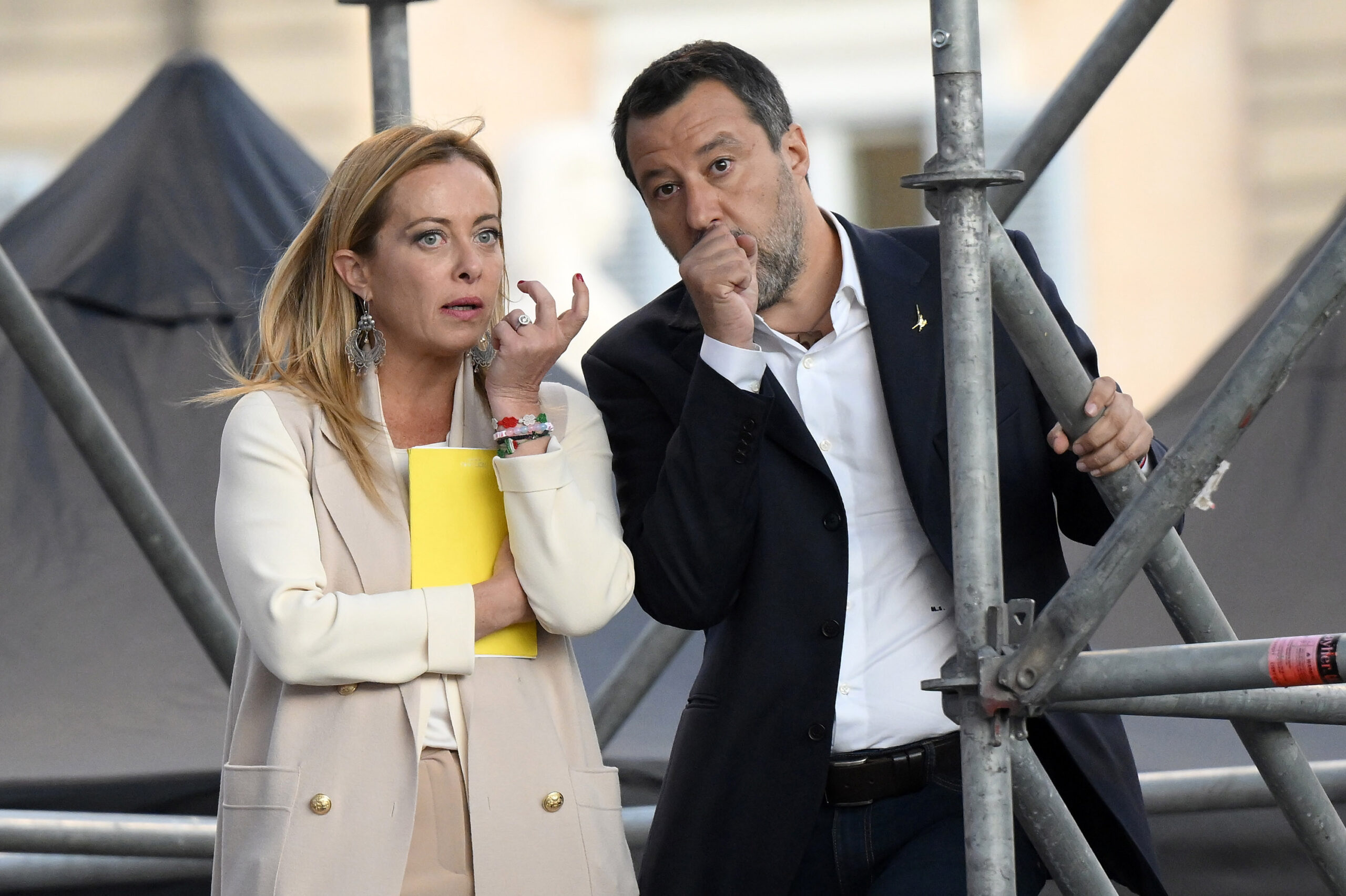 Giogia Meloni e Matteo Salvini