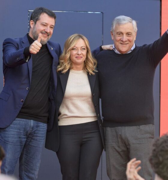 Matteo Salvini, Giorgia Meloni e Antonio Tajani