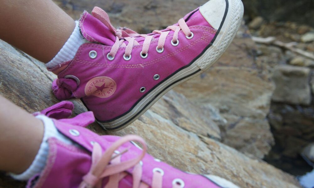 Sneakers viola della Converse All Star