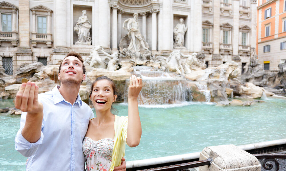 Fontana di Trevi a Roma