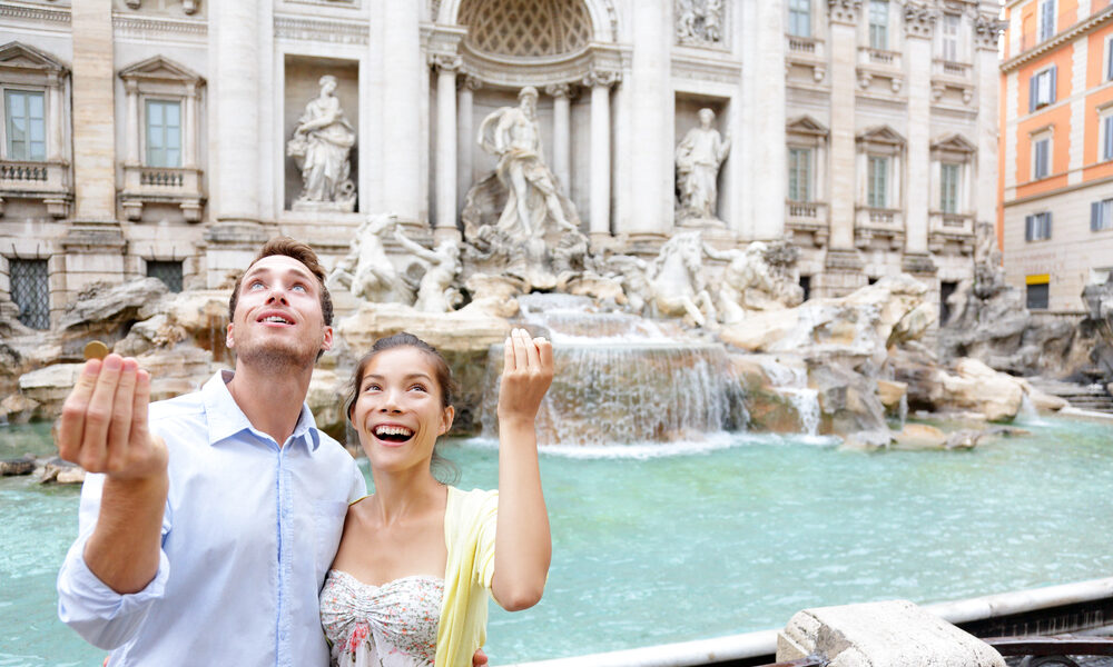 Fontana di Trevi a Roma