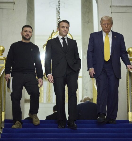 Parigi, il presidente Macron incontra il presidente eletto degli Stati Uniti Donald Trump ed il presidente ucraino Zelenskiy