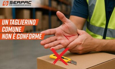 Infortunio con un taglierino