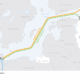 Mappa dettagliata del gasdotto Nord Stream 2 che collega la Russia alla Germania attraversando il Mar Baltico