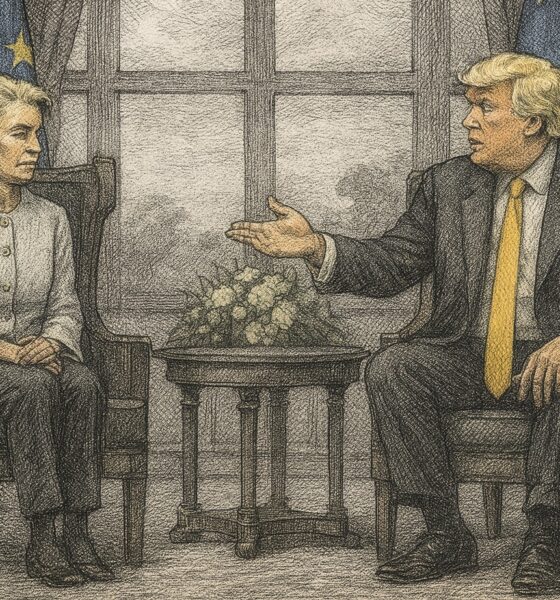 Ursula Von der Leyen e Donald Trump