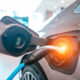 Auto elettrica in carica