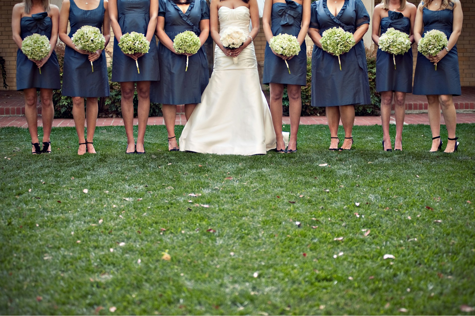Sposa con damigelle