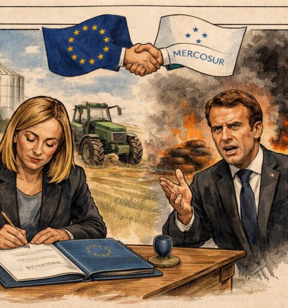 Giorgia Meloni firma l’accordo UE-Mercosur mentre sullo sfondo l’agricoltura italiana è protetta e in Francia infuriano le proteste