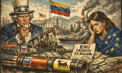Corsa al petrolio venezuelano dopo il crollo di Maduro, con gli USA in vantaggio e l’Europa in difficoltà, mentre Eni rischia crediti miliardari.