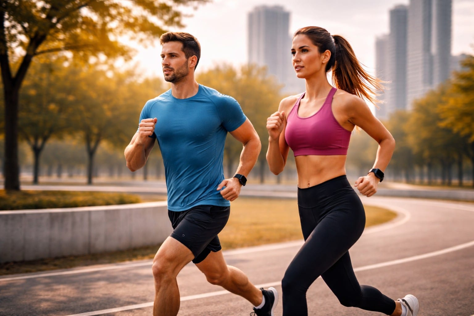 Sessione di allenamento di runner