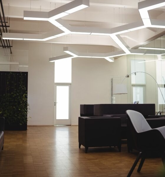 Illuminazione in un ufficio moderno