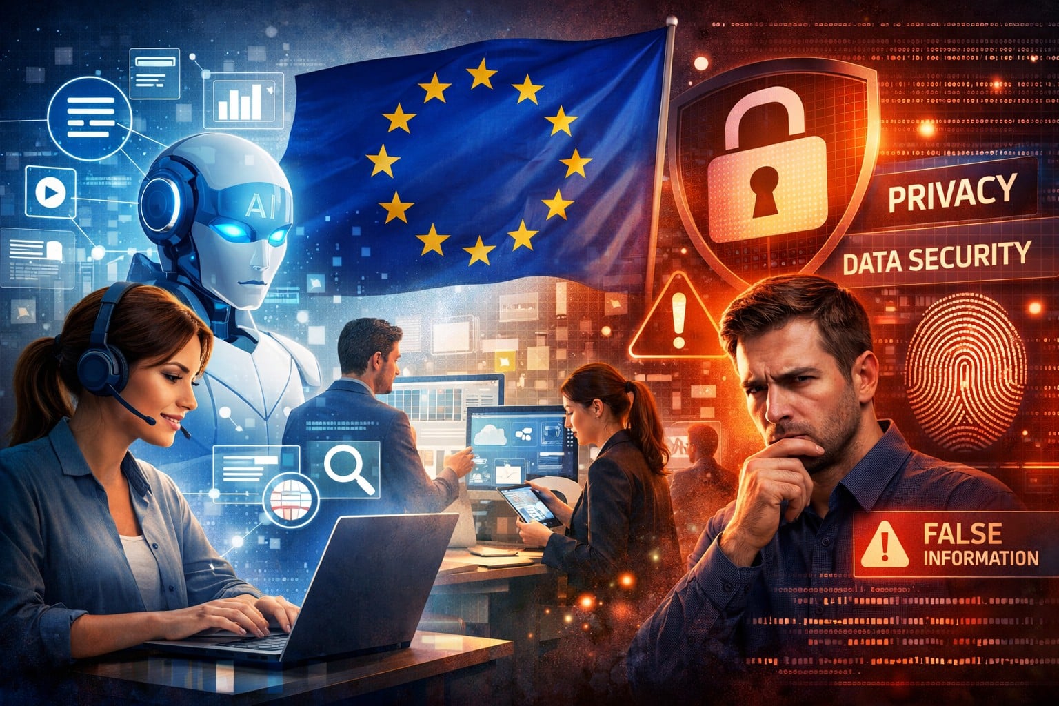 Intelligenza artificiale, tra utilizzo e timori per privacy e affidabilità