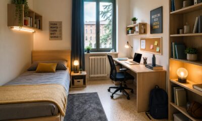 Stanza di studente universitario