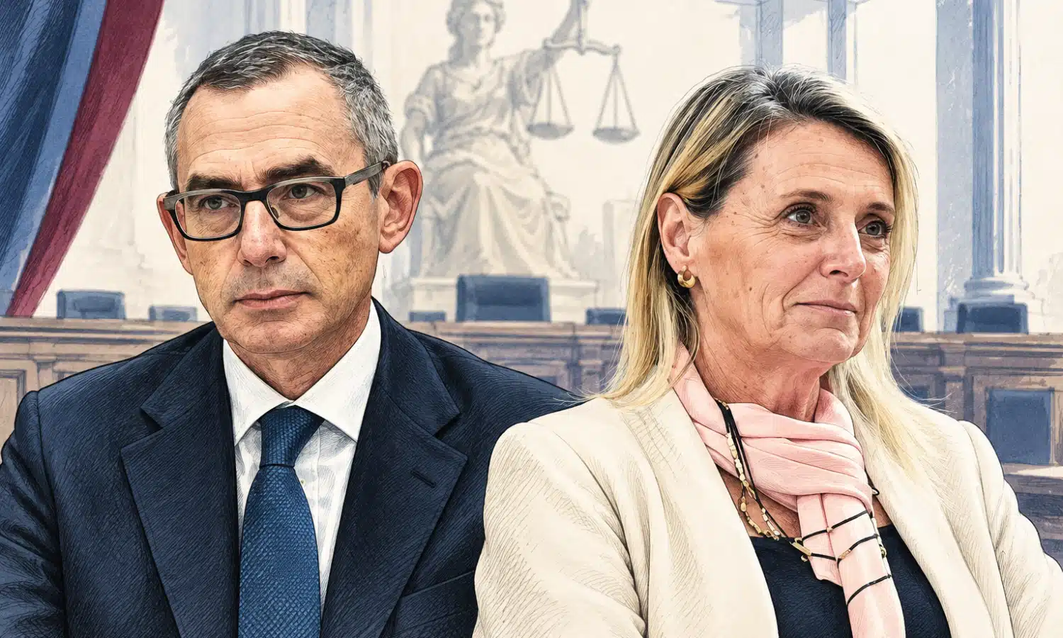 Illustrazione editoriale di Giovanni Nardecchia ed Egle Pilla, i due magistrati risultati eletti nei seggi del collegio della Cassazione.