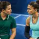 Illustrazione editoriale di due tenniste ispirate alle protagoniste della semifinale di Tokyo per un posto alle WTA Finals.